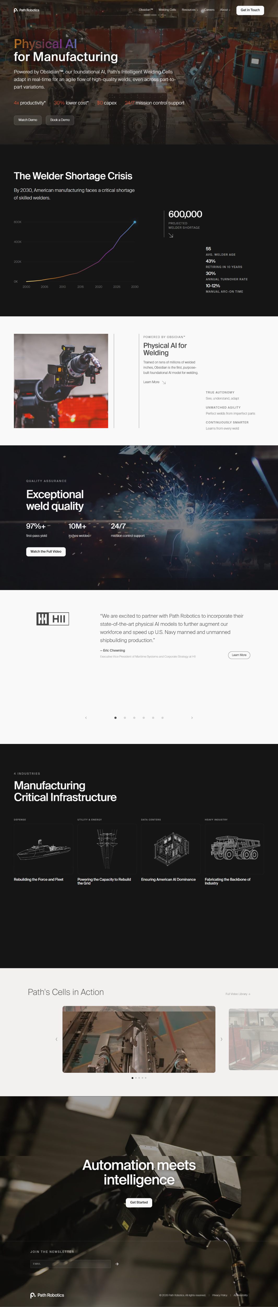 Path Robotics Website Screenshot