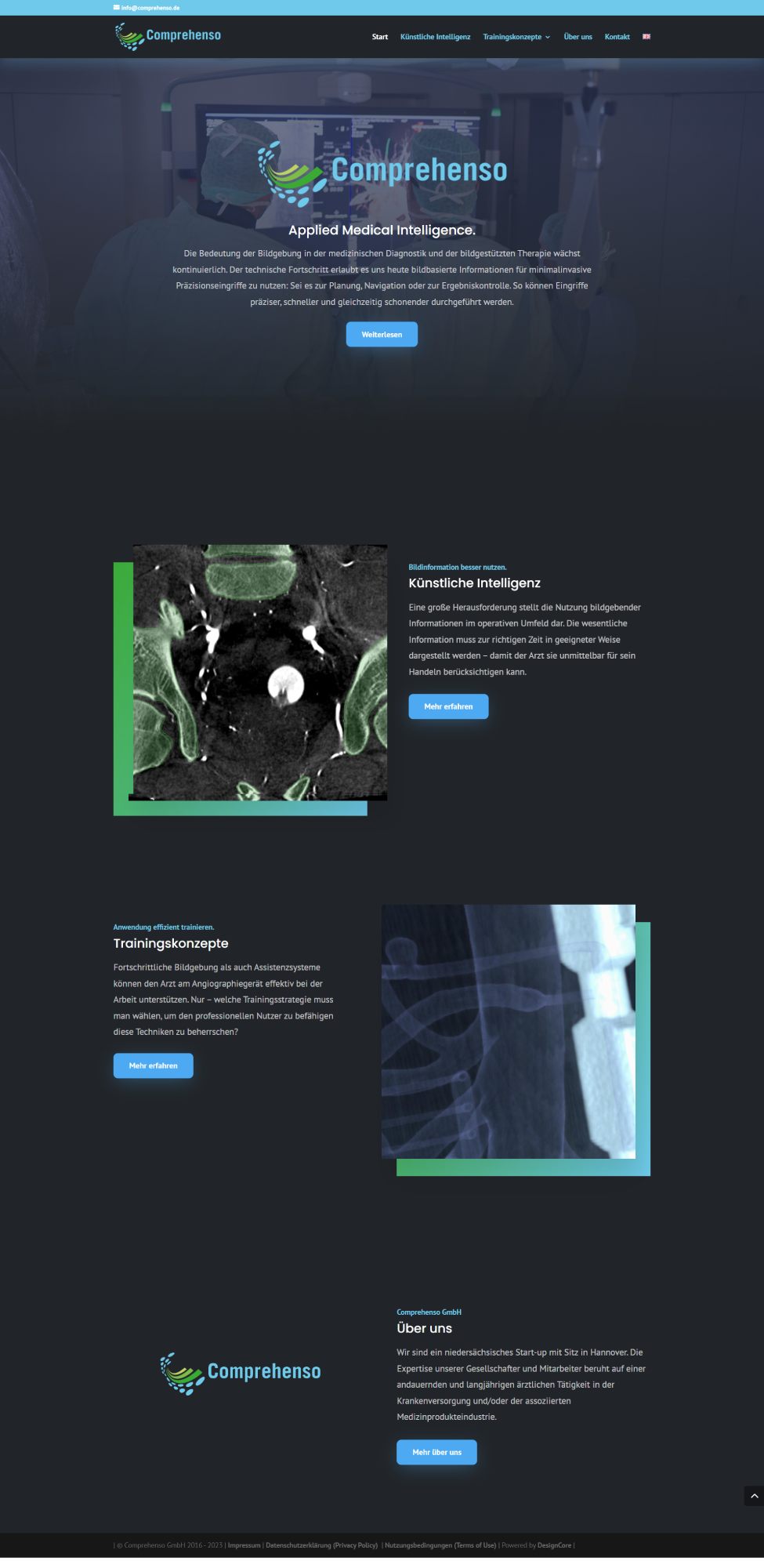 Comprehenso Website Screenshot